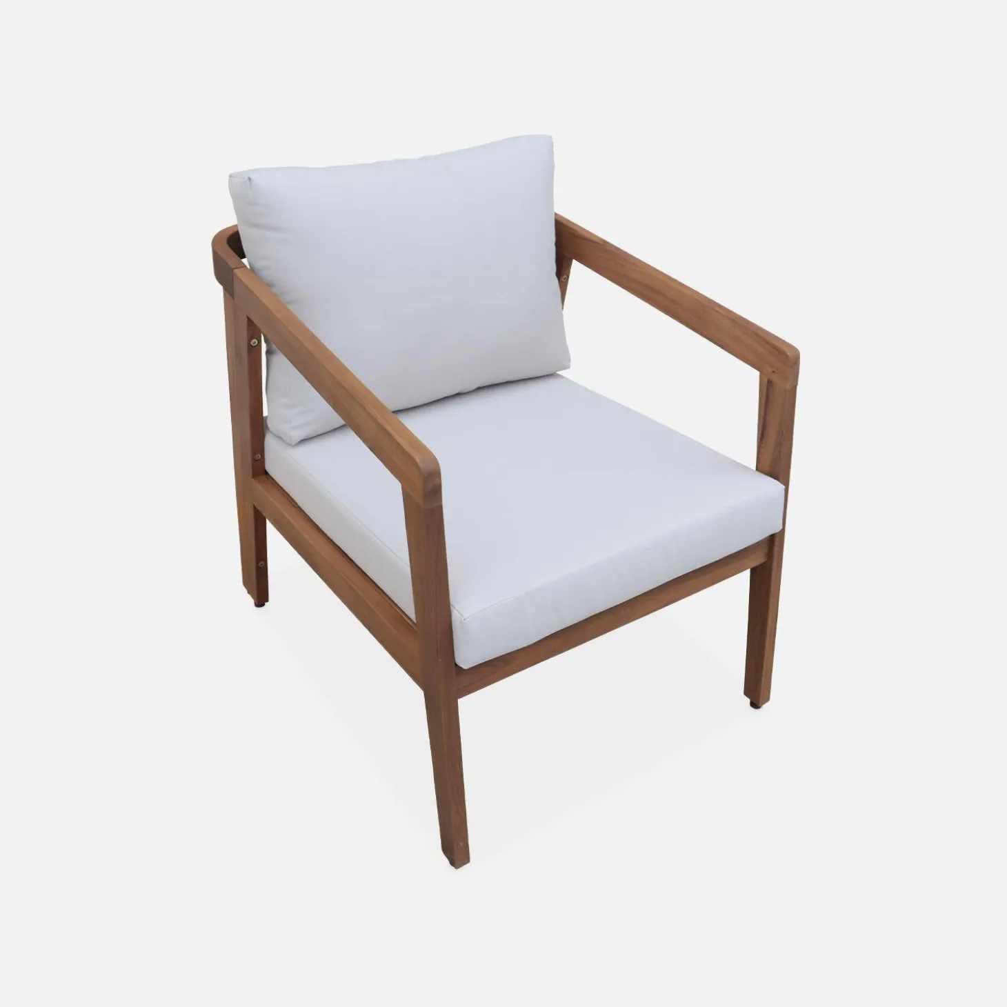4-seater wooden garden sofa set