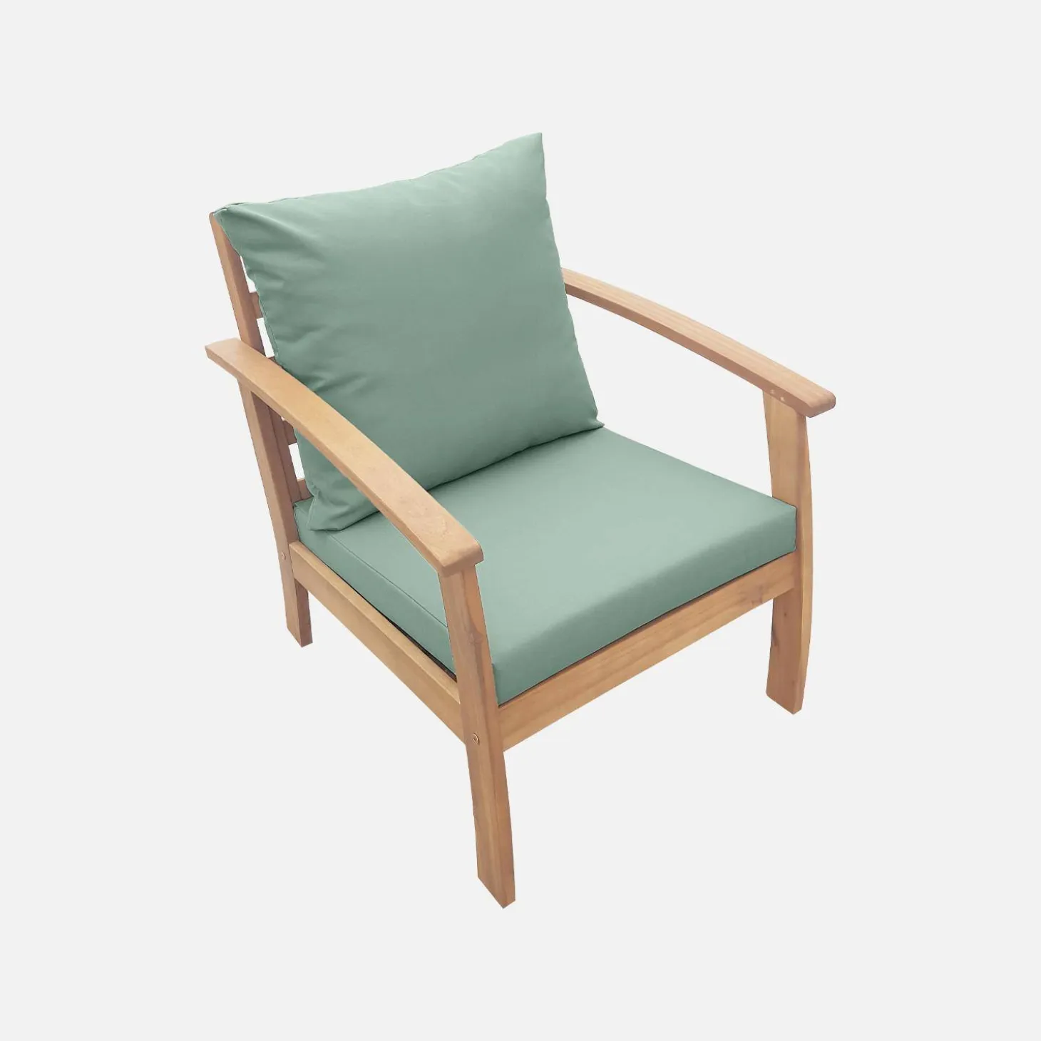 4-seater wooden garden sofa set