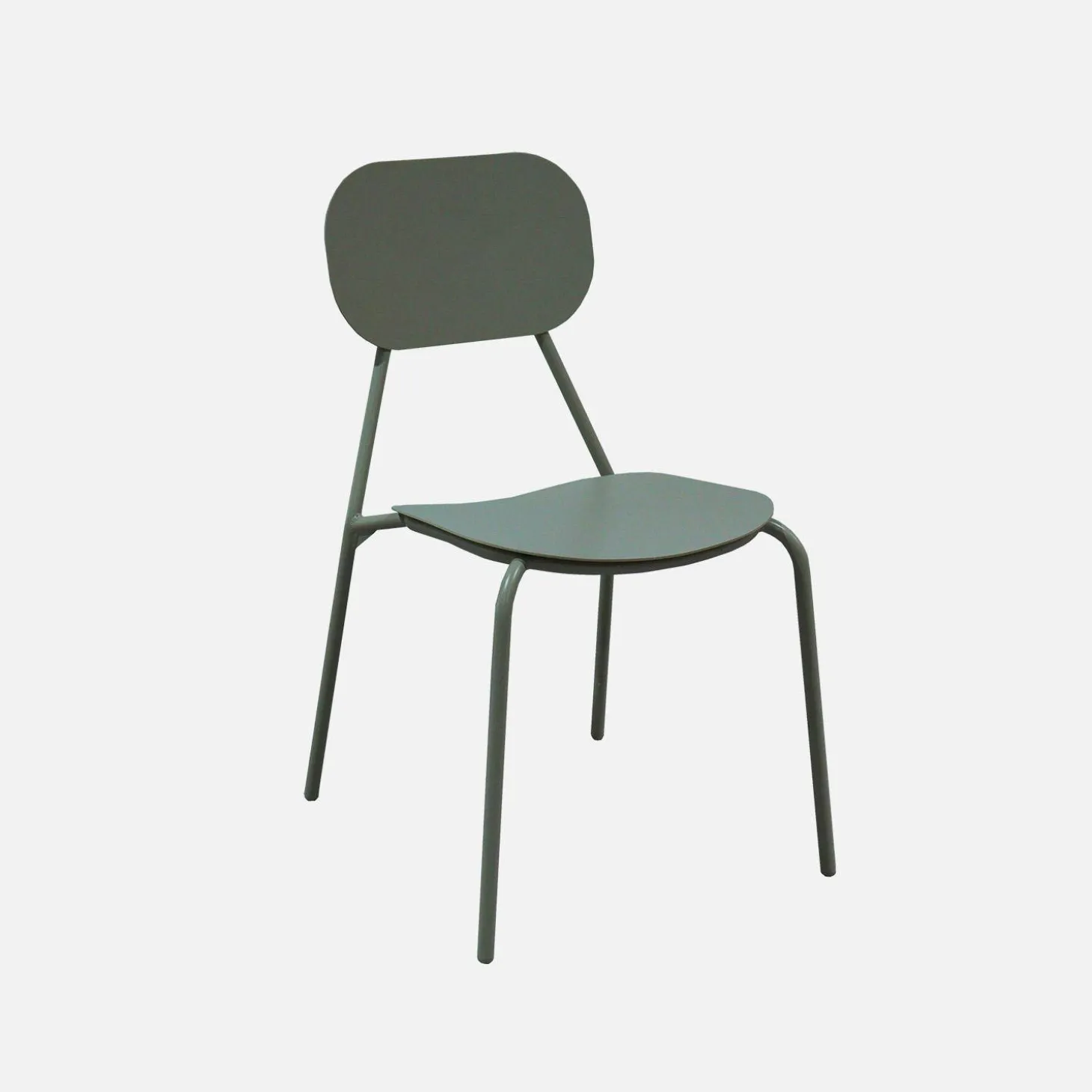 Set of 4 aluminium garden chairs