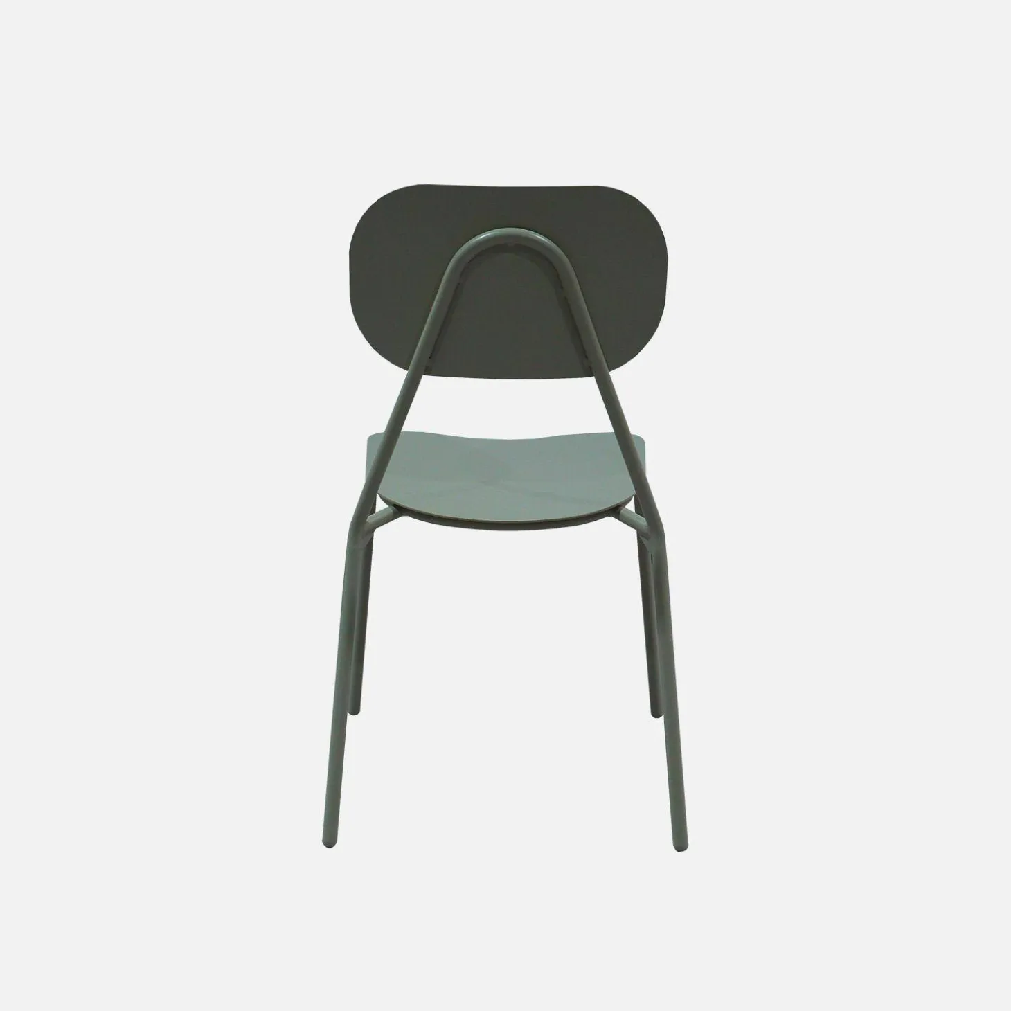 Set of 4 aluminium garden chairs