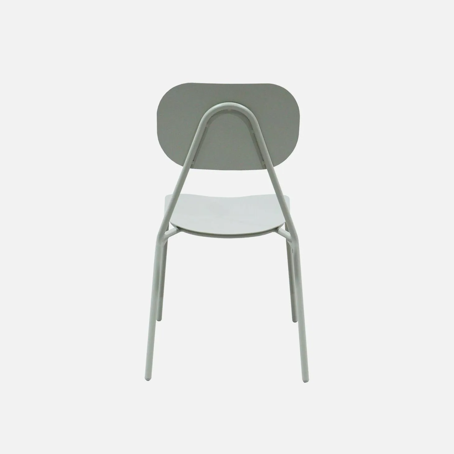 Set of 4 aluminium garden chairs