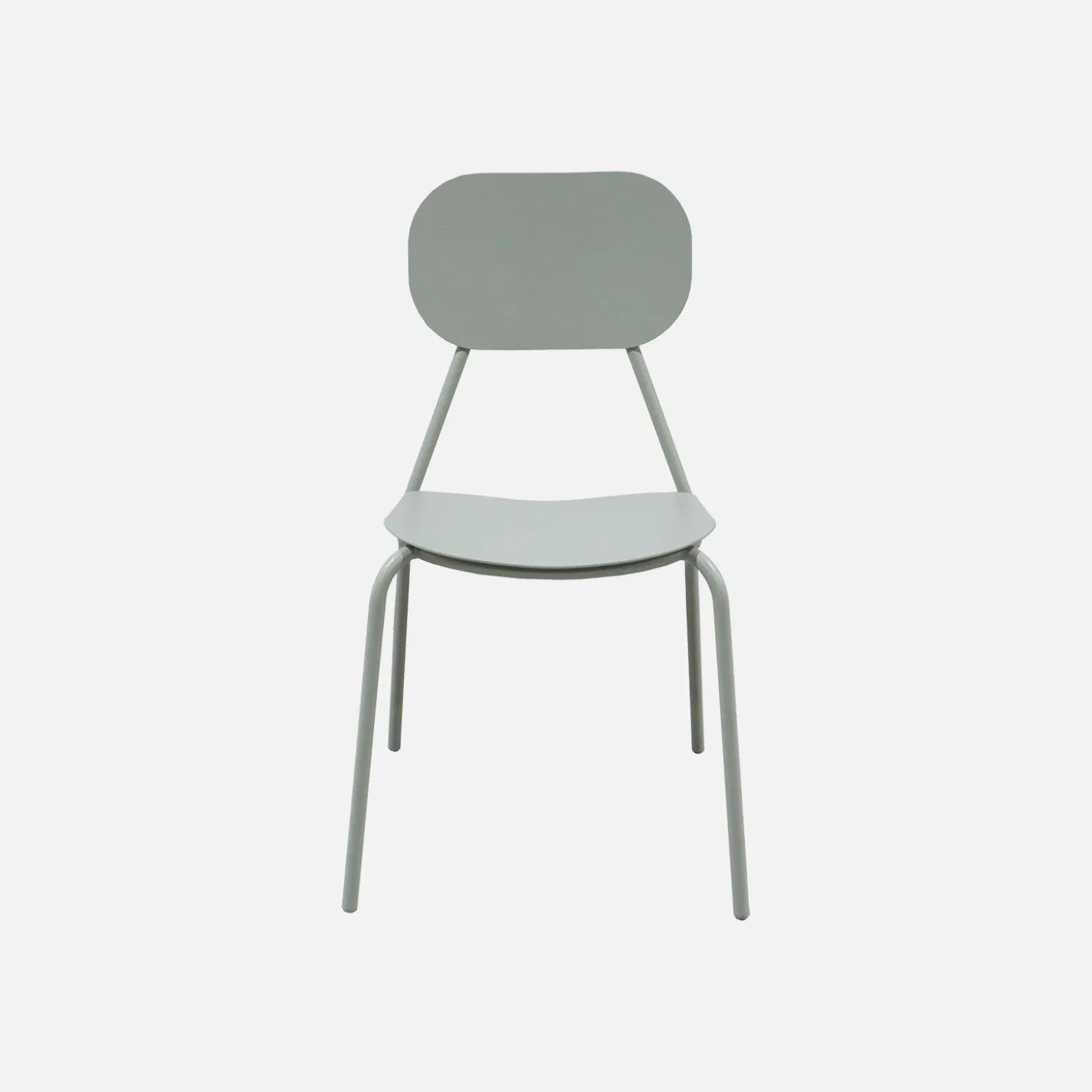 Set of 4 aluminium garden chairs