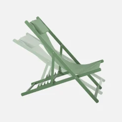 Set of 2 Aluminium multi-position sun loungers
