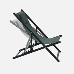 Set of 2 Aluminium multi-position sun loungers