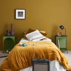 Set of 2 bedside tables, industrial-style, steel