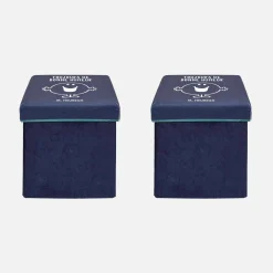 Set of 2 box stools - Mr. Happy