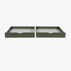 Set of 2 children's bed drawers pine wood