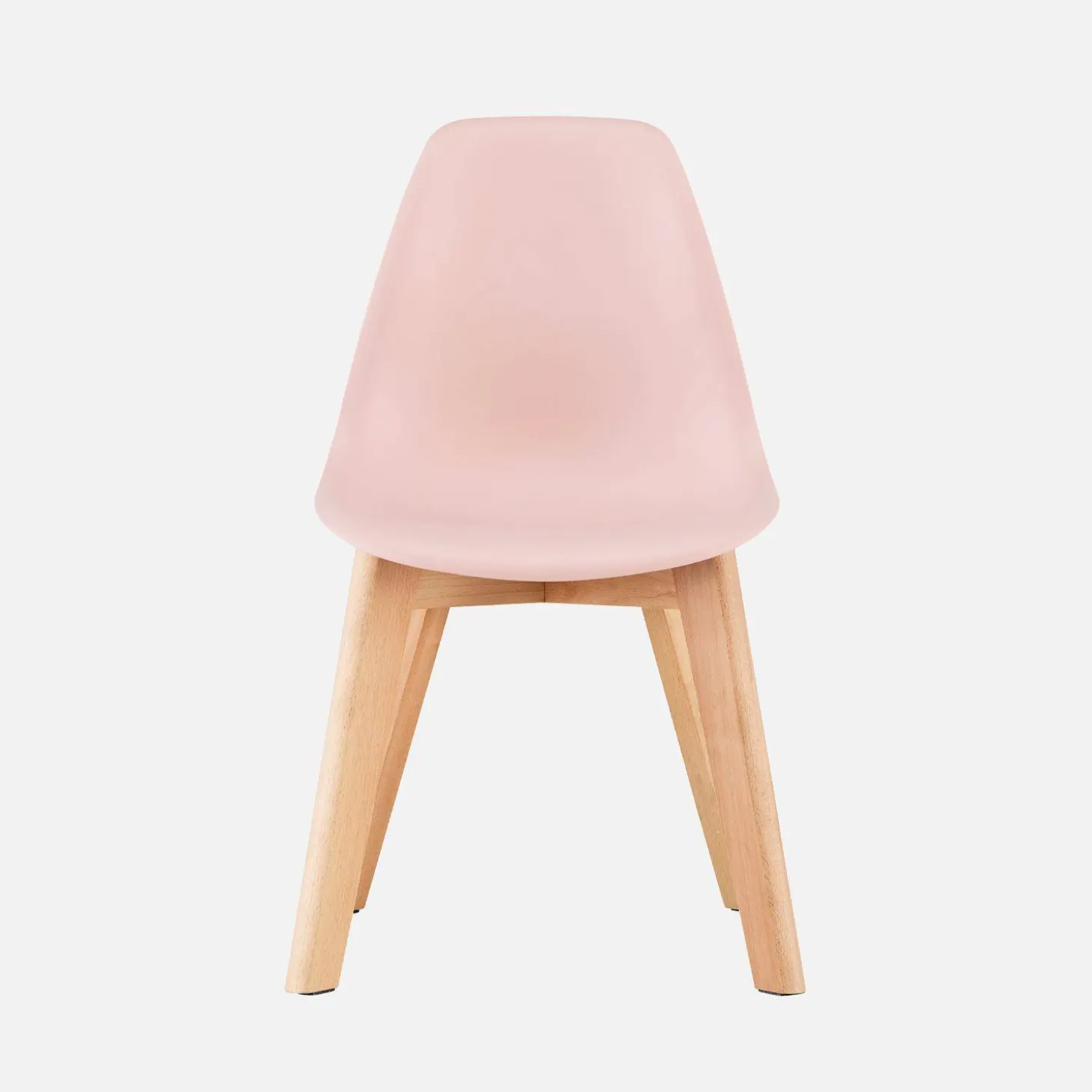 Set of 2 children's chairs Scandinavian style with beech wood