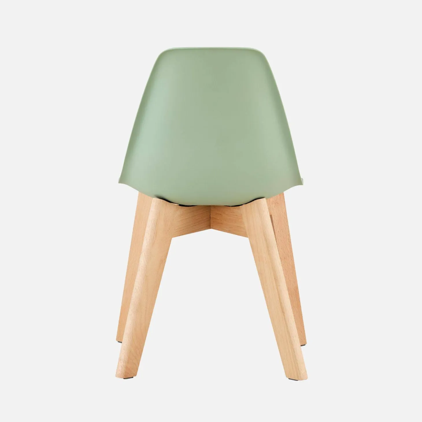 Set of 2 children's chairs Scandinavian style with beech wood