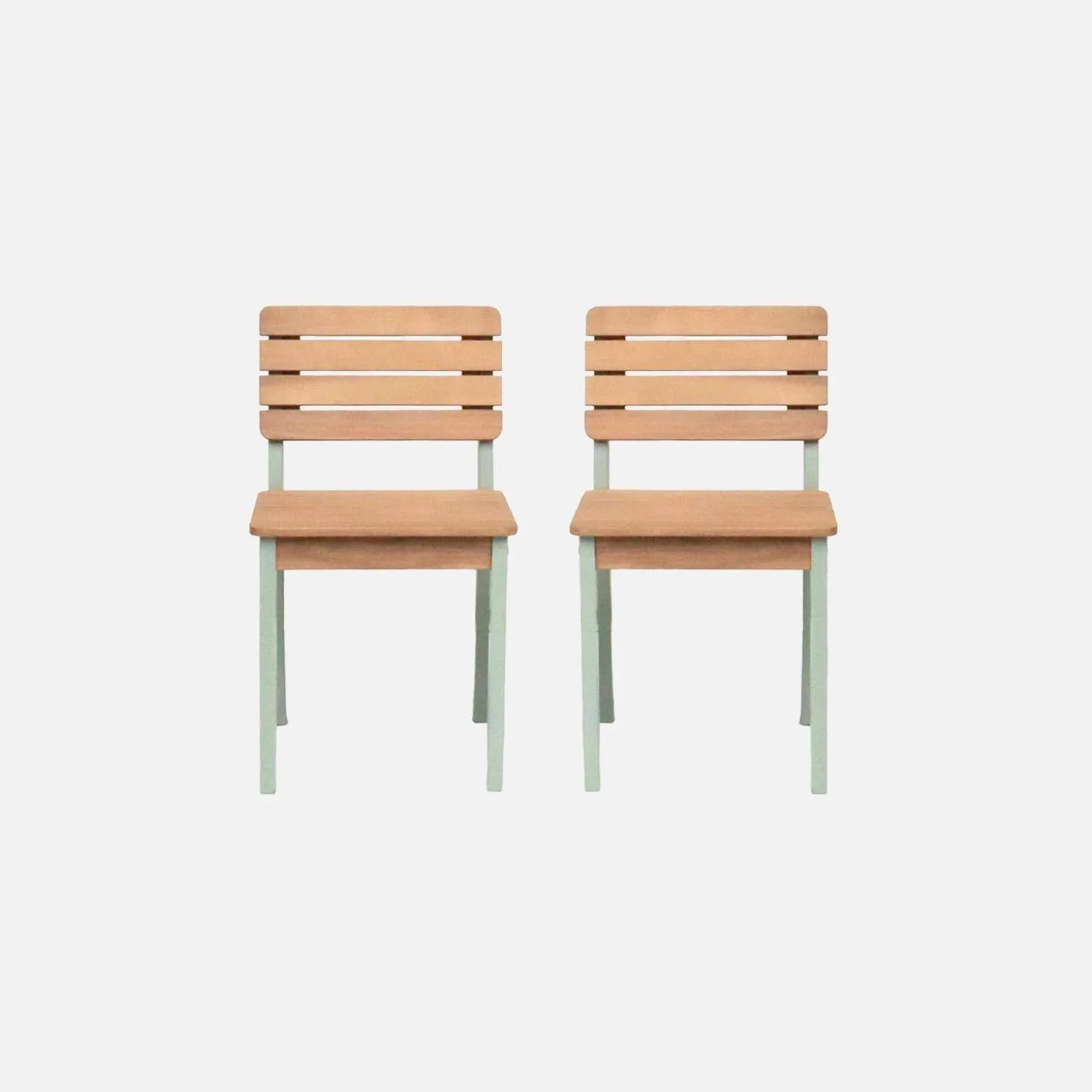 Set of 2 children's wooden chair
