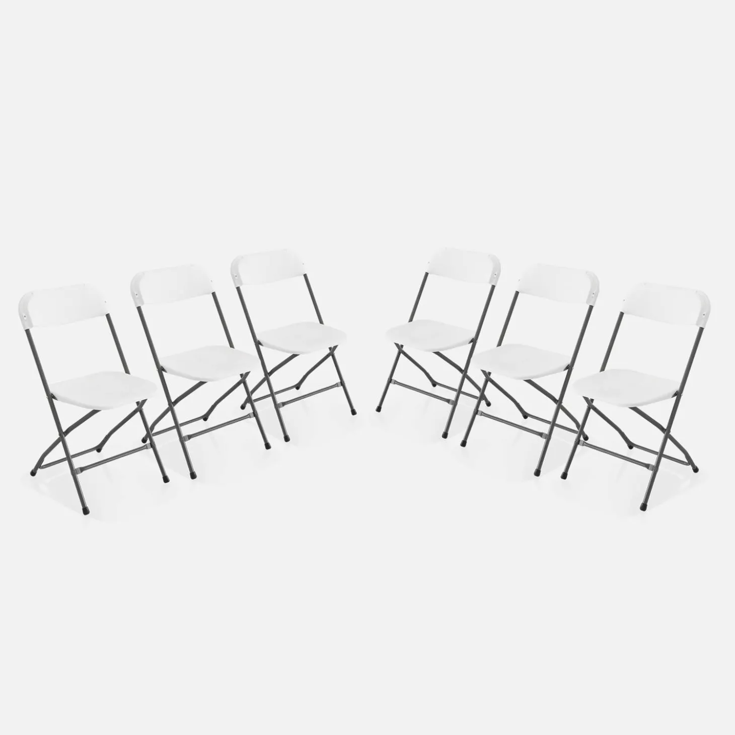 Set of 6 folding event chairs