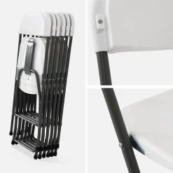 Set of 6 folding event chairs