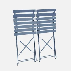 Set of 2 folding garden chairs