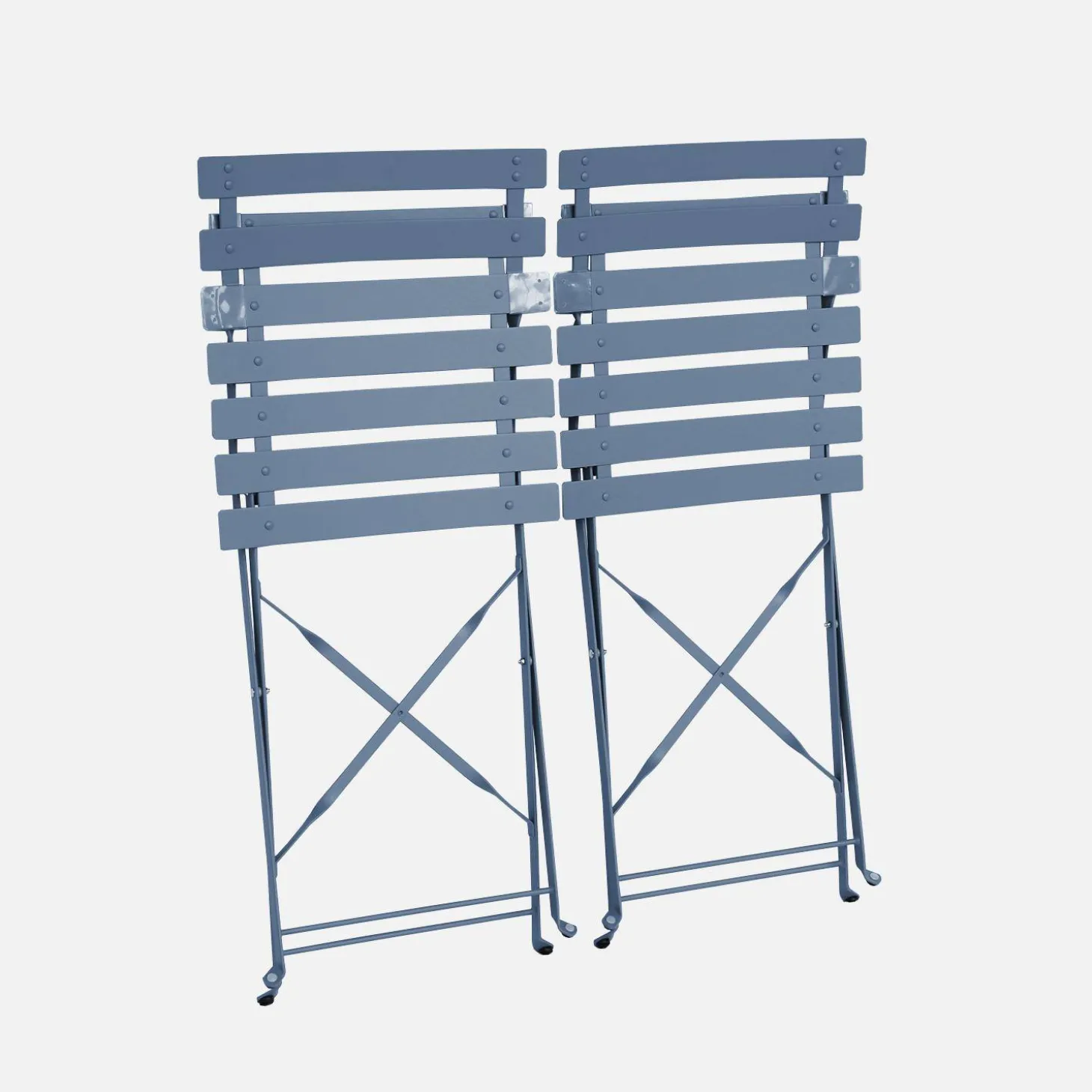 Set of 2 folding garden chairs