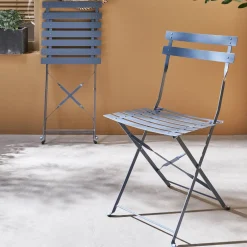 Set of 2 folding garden chairs