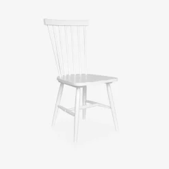 Set of 4 hevea wooden chairs
