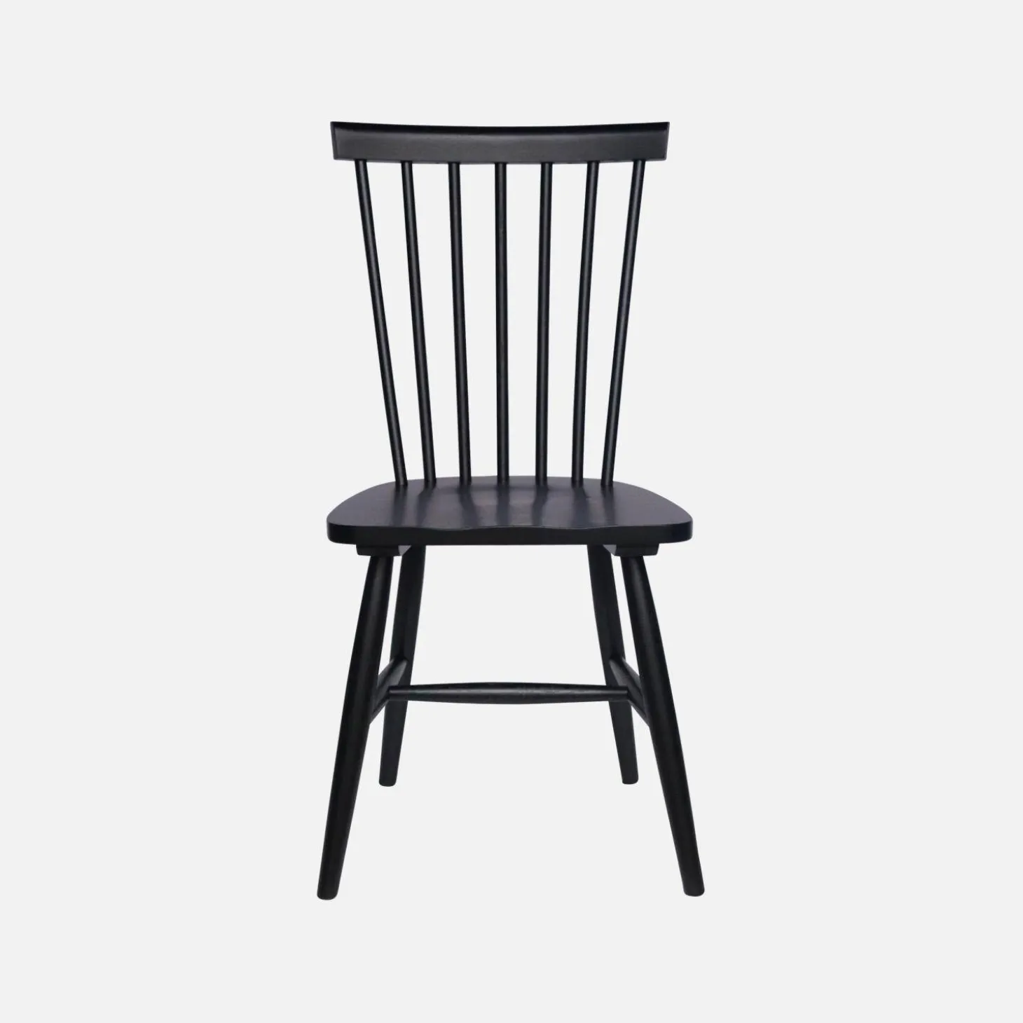 Set of 4 hevea wooden chairs