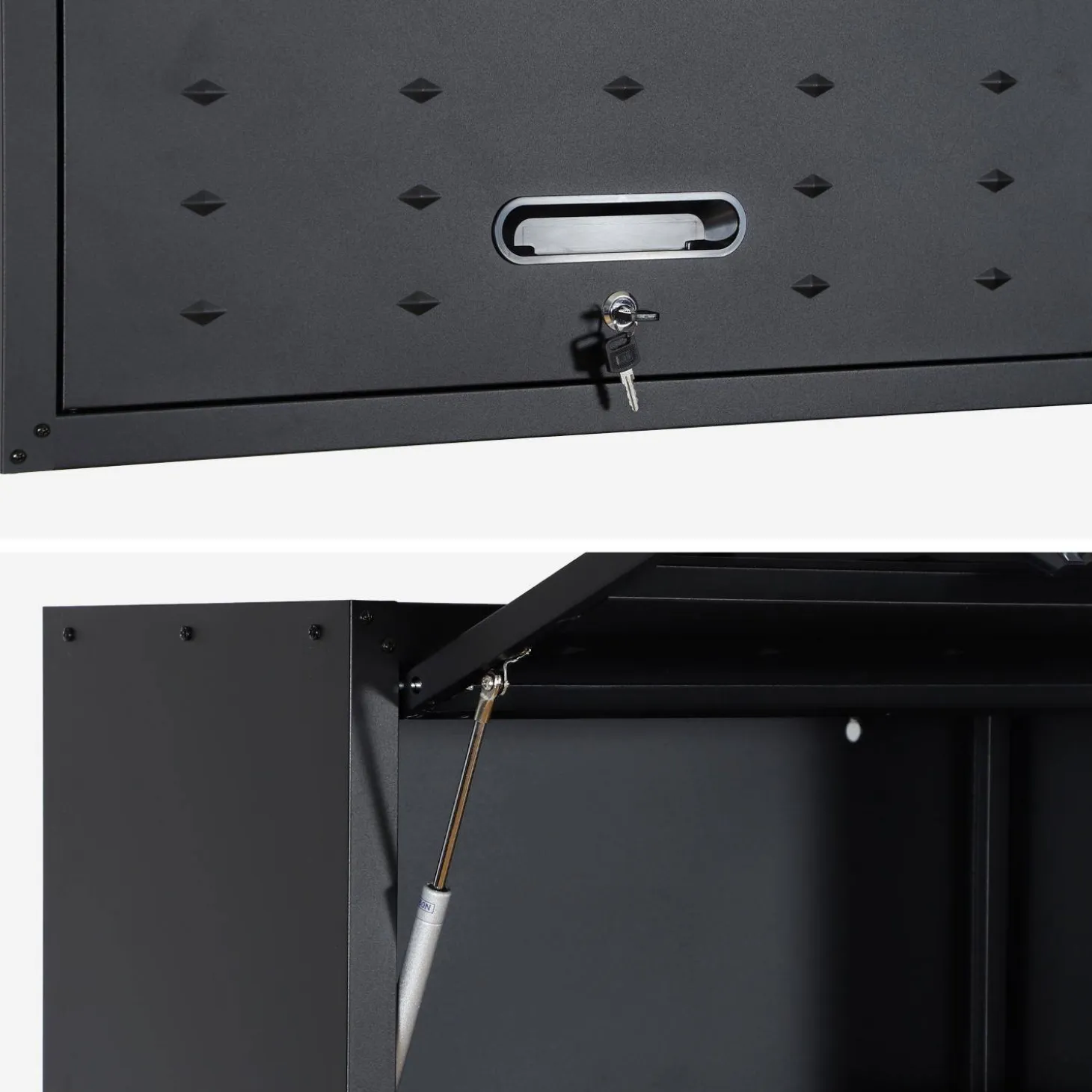 Set of 2 high storage cabinets for garages
