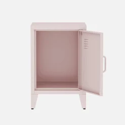 Set of 2 industrial bedside tables, 1 door