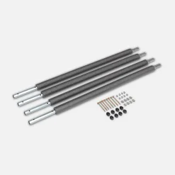 Set of 4 lower poles for trampoline safety net, 305-490cm