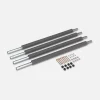 Set of 4 lower poles for trampoline safety net, 180-250cm