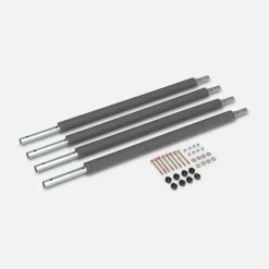 Set of 4 lower poles for trampoline safety net, 180-250cm