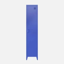 Set of 3 metal cabinets/lockers with 4 storage compartments, industrial-style