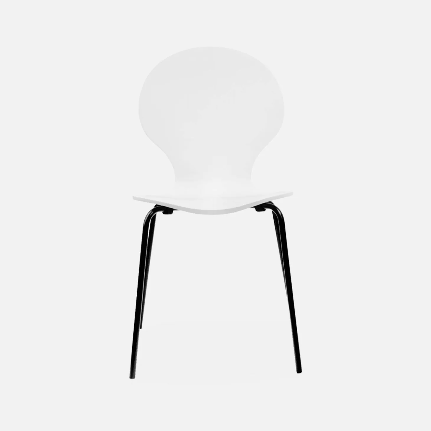 Set of 4 retro wooden stacking chairs