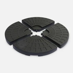 Set of 4 rounded weight slabs 48x48cm