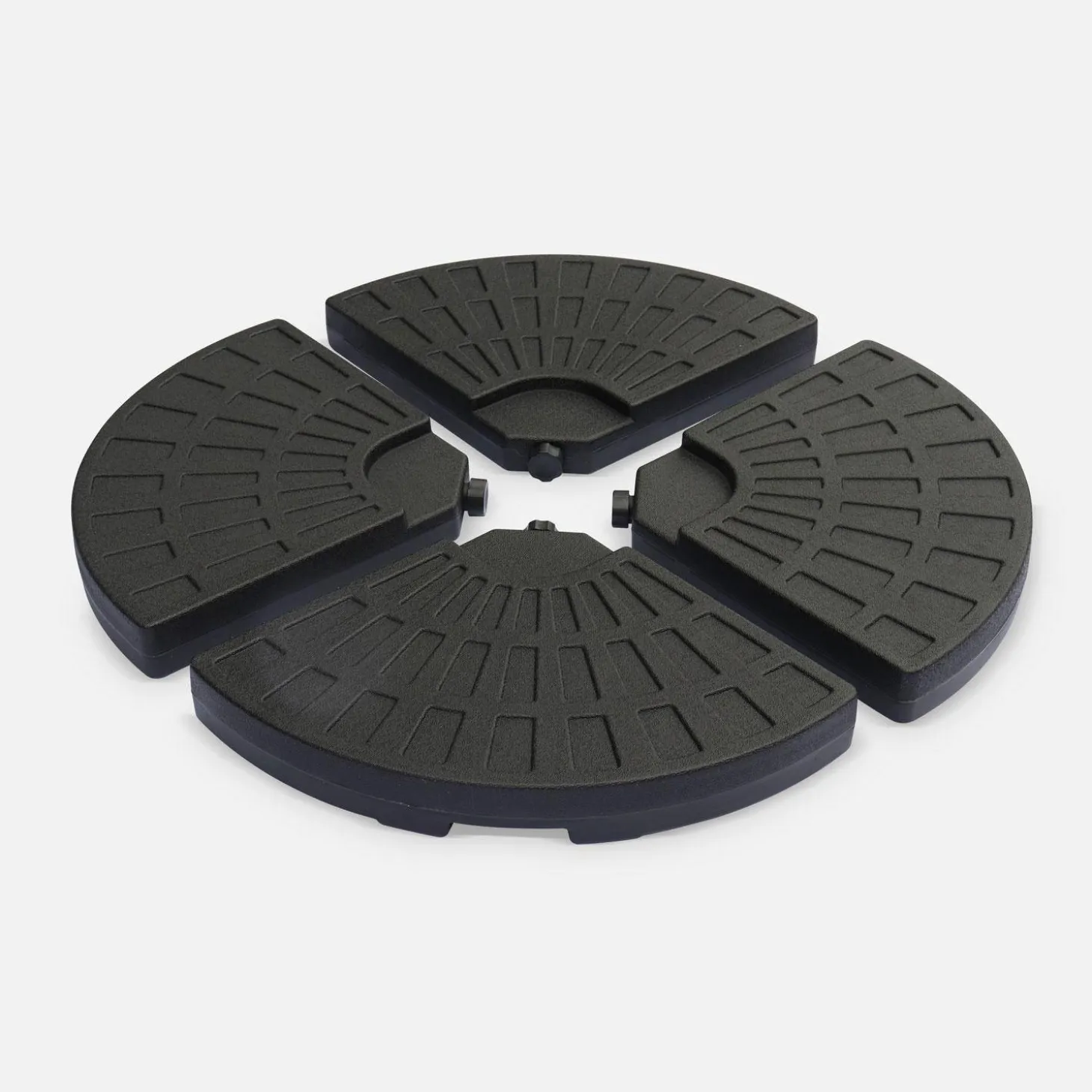 Set of 4 rounded weight slabs 48x48cm