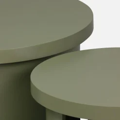 Set of 2 round nesting coffee tables