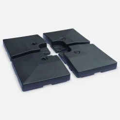 Set of 4 square weight slabs 51.5x51.5cm