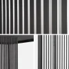 Set of 3 vertical louvers 130cm for bioclimatic pergola Triomphe