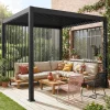 Set of 3 vertical louvers 100cm for bioclimatic pergola Triomphe
