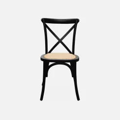 Set of 4 vintage wooden bistro chairs