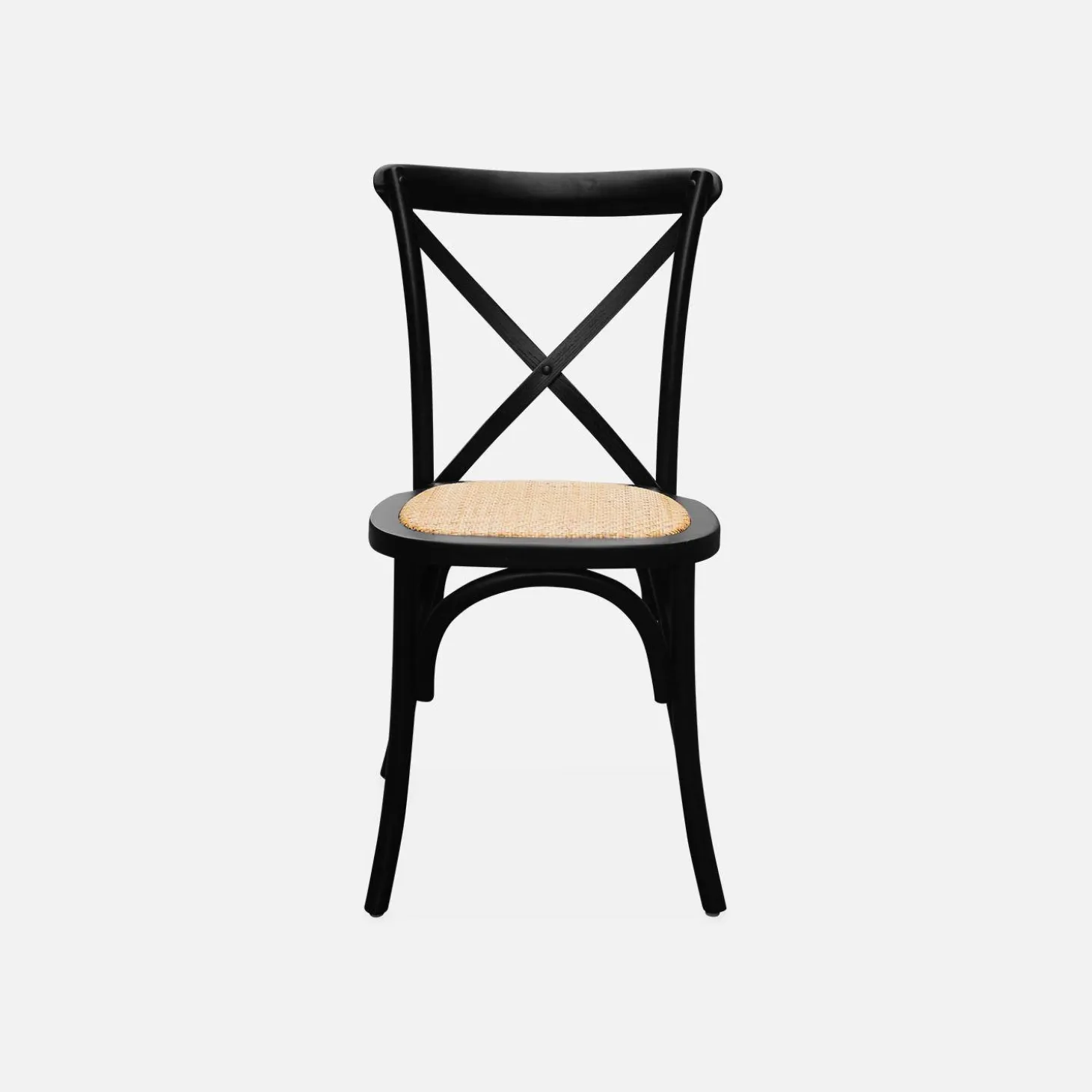 Set of 4 vintage wooden bistro chairs