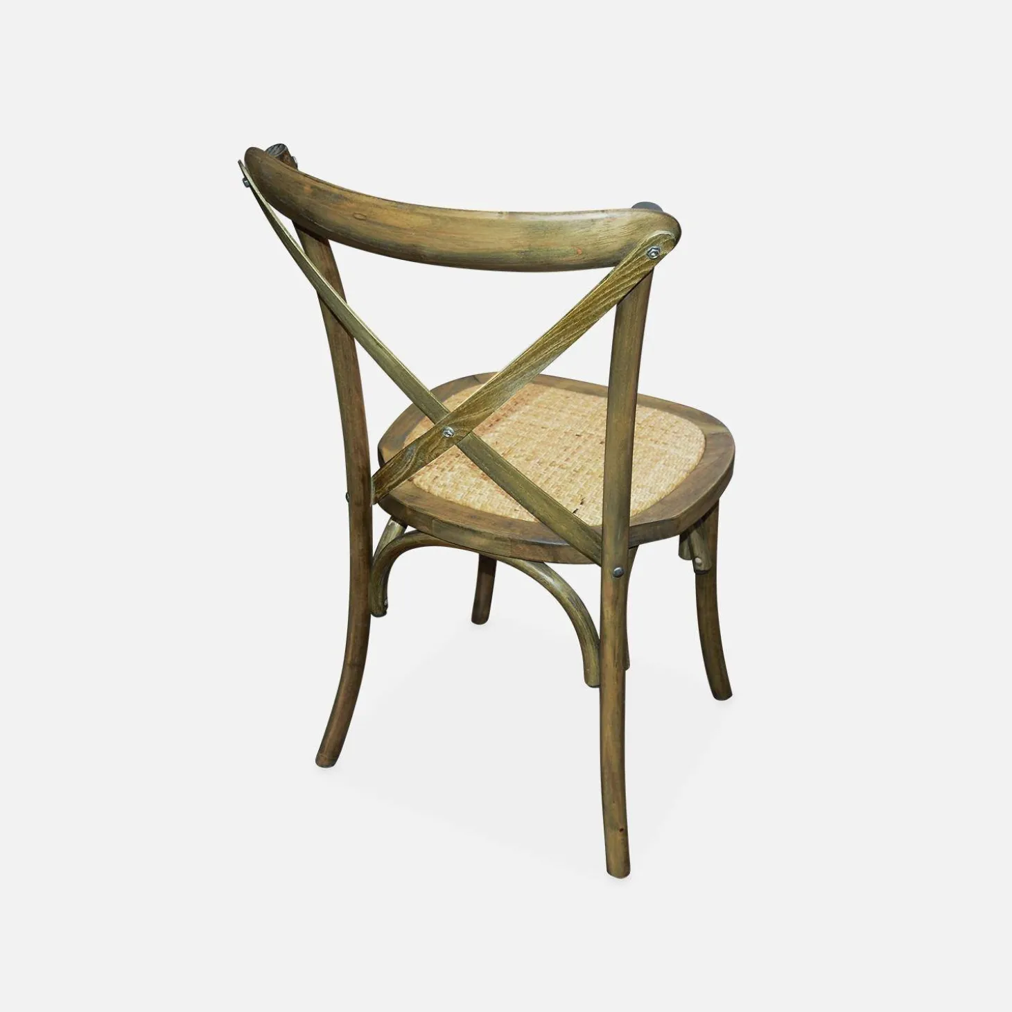 Set of 2 Vintage Wooden Bistro Chairs