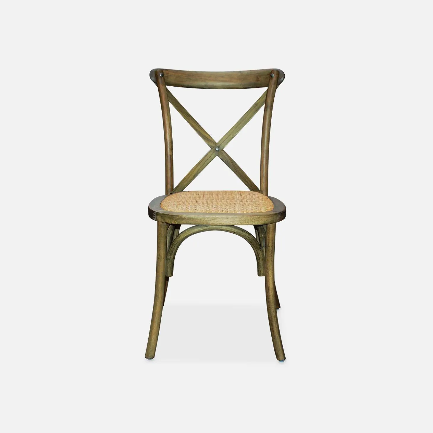 Set of 4 vintage wooden bistro chairs