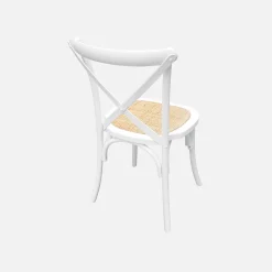 Set of 2 Vintage Wooden Bistro Chairs