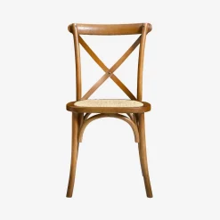 Set of 2 Vintage Wooden Bistro Chairs