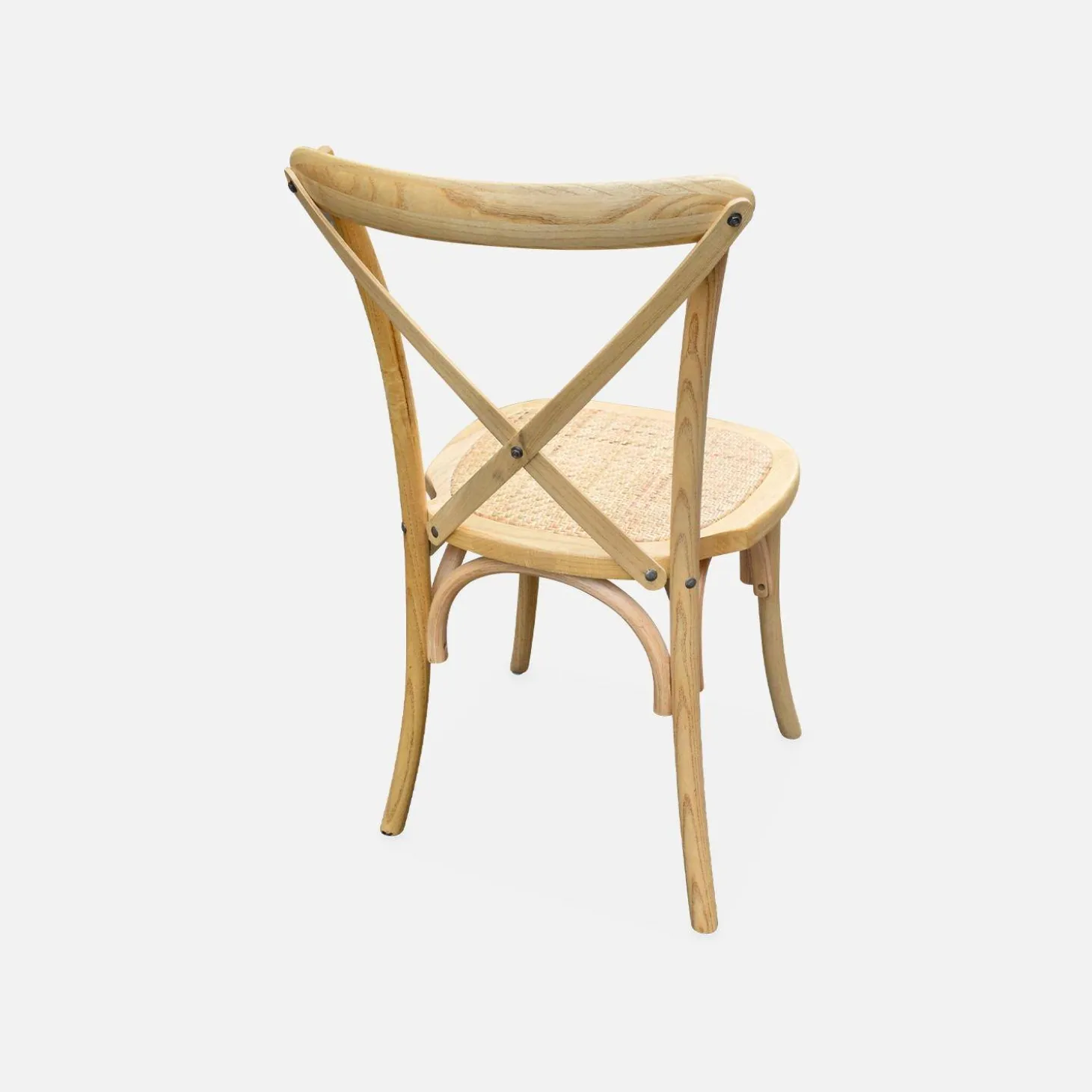 Set of 2 Vintage Wooden Bistro Chairs