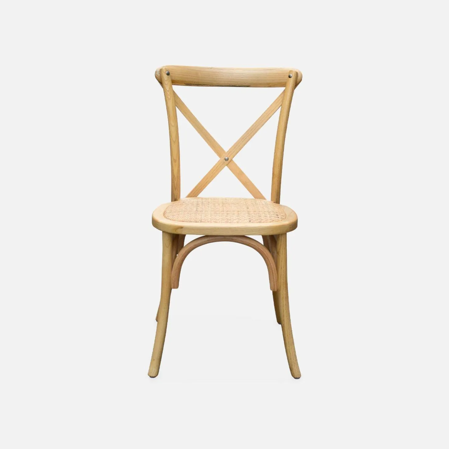 Set of 2 Vintage Wooden Bistro Chairs