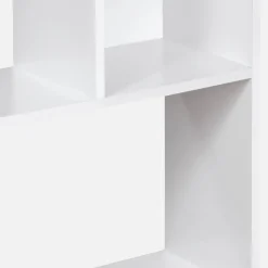 5-shelf bookcase with 10 compartments