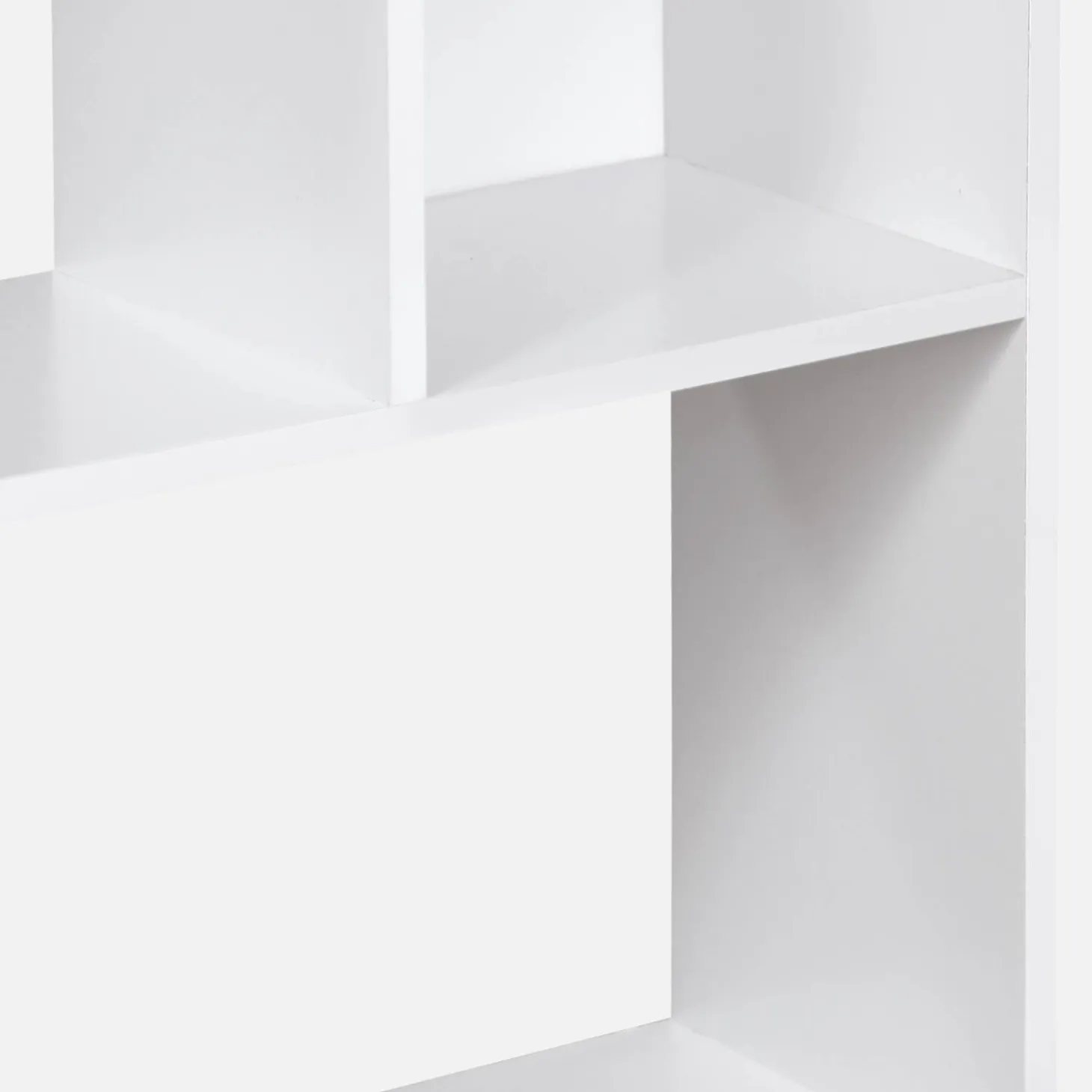 5-shelf bookcase with 10 compartments
