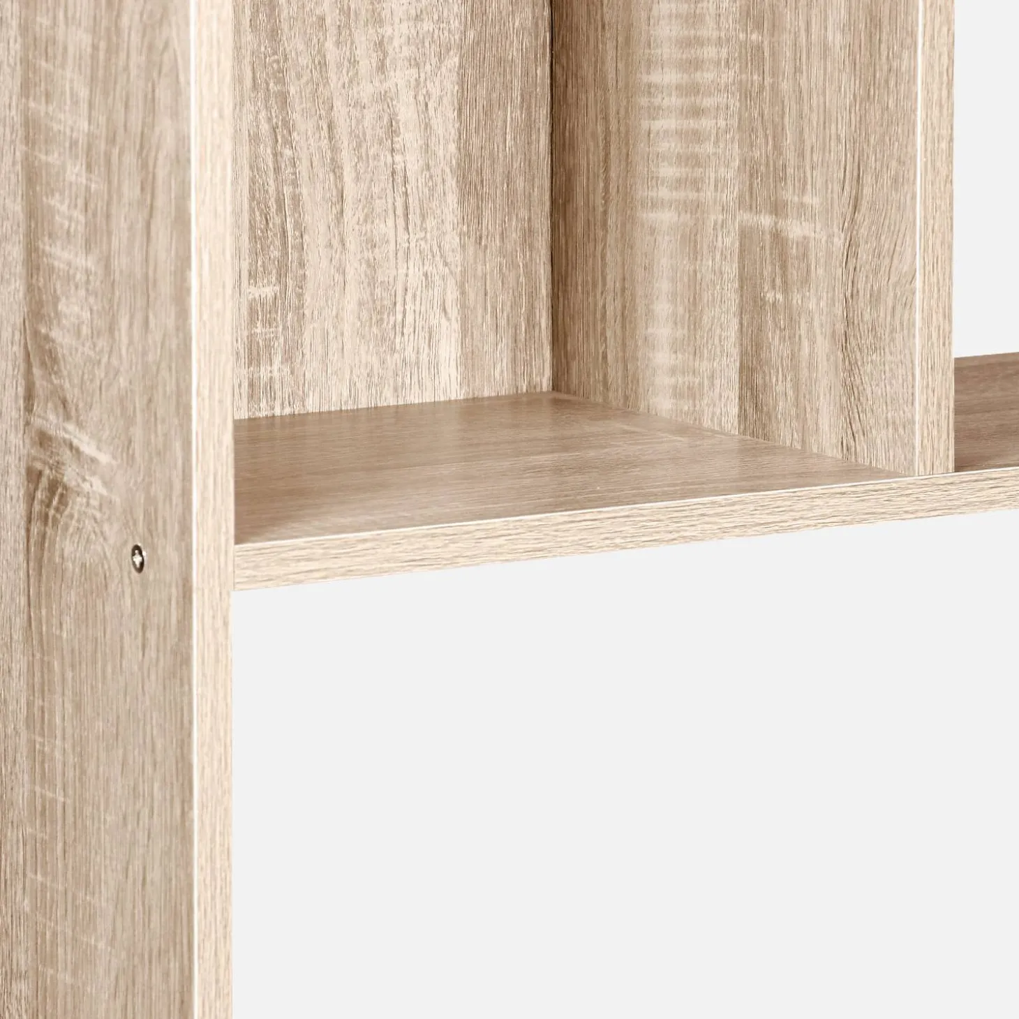 5-shelf bookcase with 10 compartments