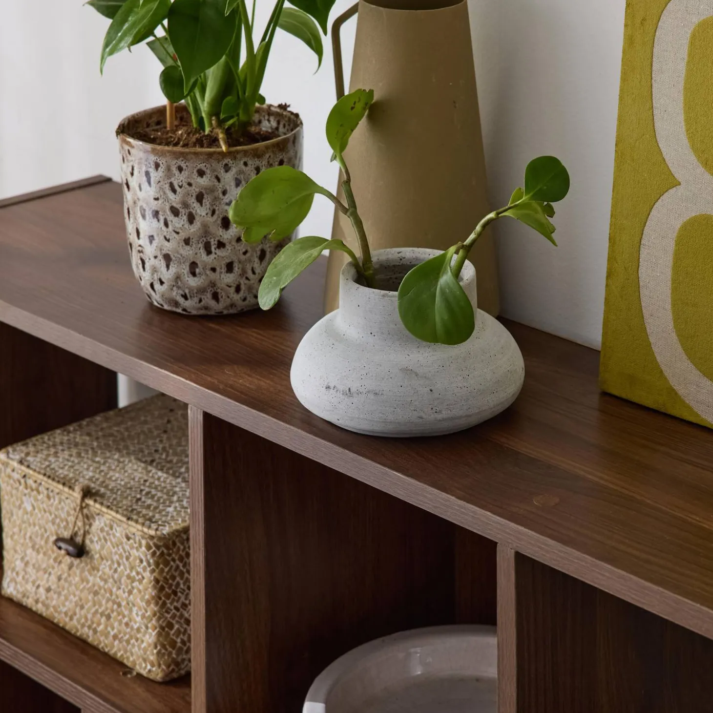 3-shelf bookshelf with 12 compartments