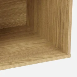 Shelf, bookshelf, wood decor storage module 4 compartments