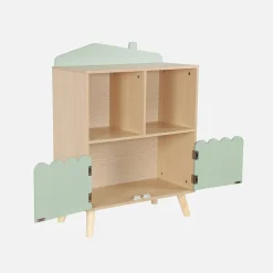 2-shelf 2-door children's bookcase