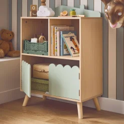 2-shelf 2-door children's bookcase