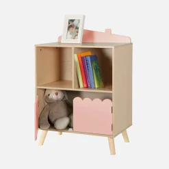 2-shelf 2-door children's bookcase